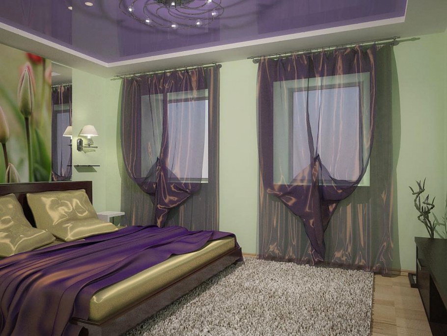 Сиреневый цвет в интерьере