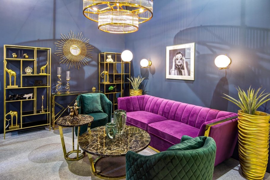 Фиолетовый в интерьере