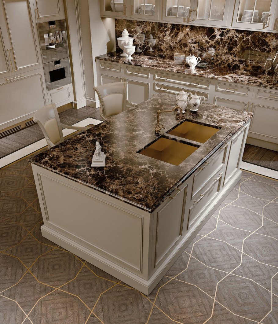 Мраморная столешница для кухни