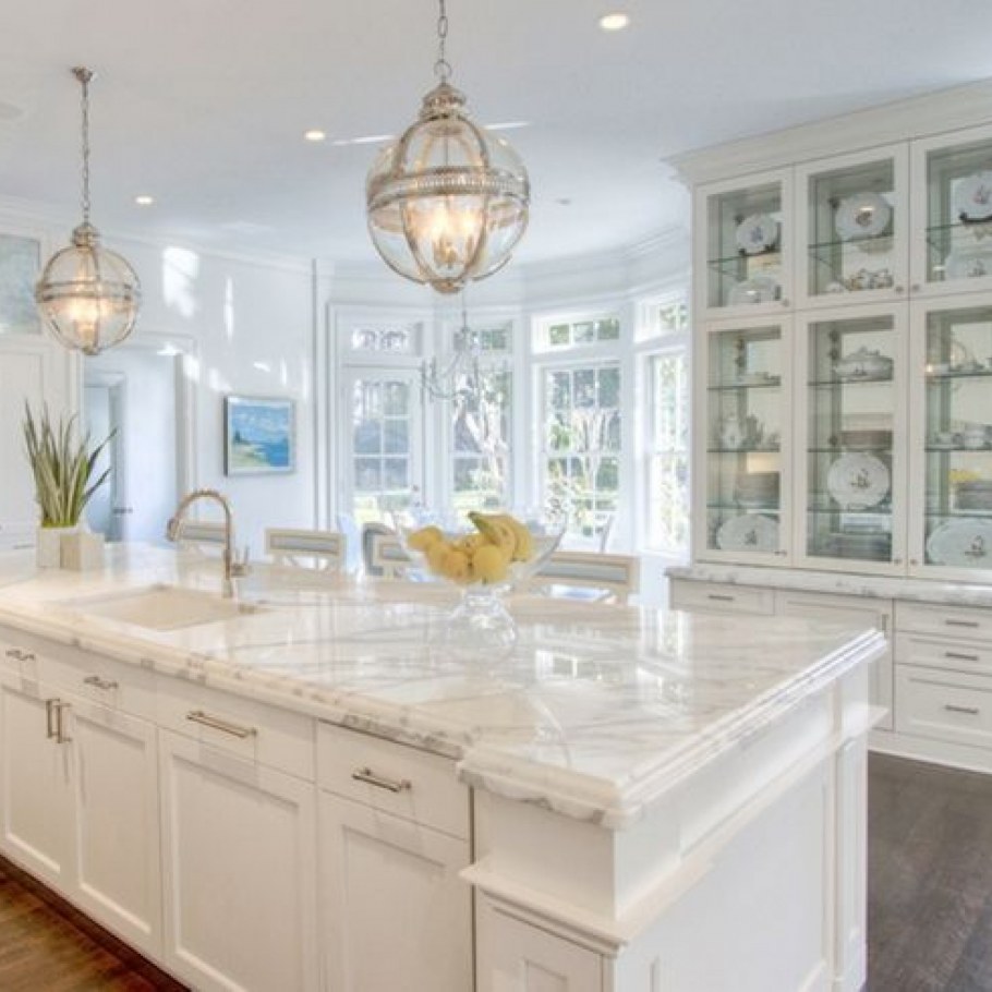 Maddox White Farmhouse Pendant large