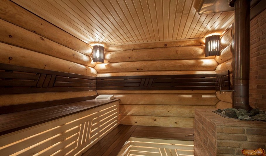 Отделка бани внутри
