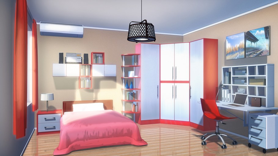 Комната подростка аниме