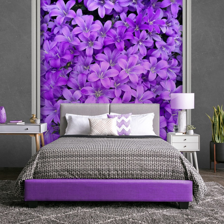 Декор стен в спальне