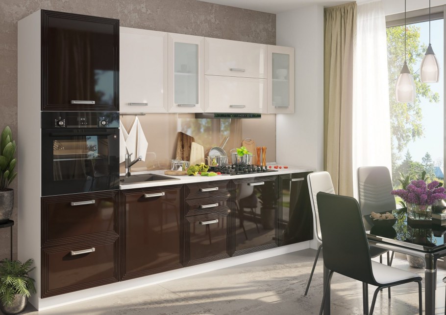 Кухня София Виста ваниль глянец