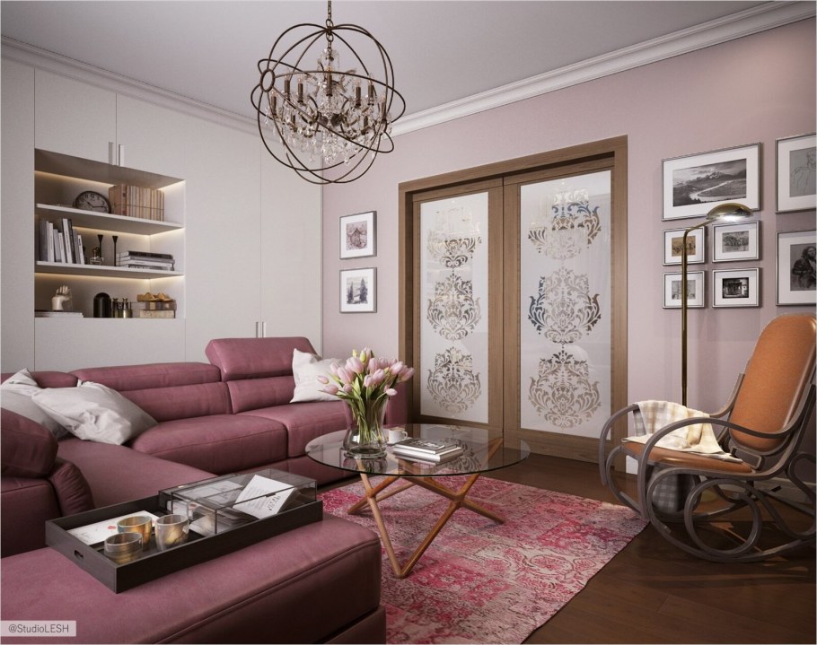 Гостиная в смешанном стиле