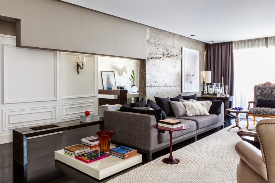 Современная Минималистичная классика в интерьере гостиной