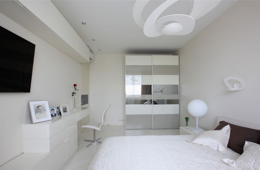 Спальня Минимализм в светлых тонах