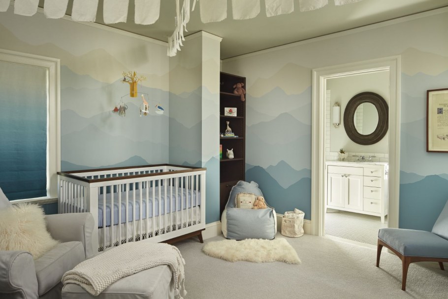 Обои на потолок в детскую комнату