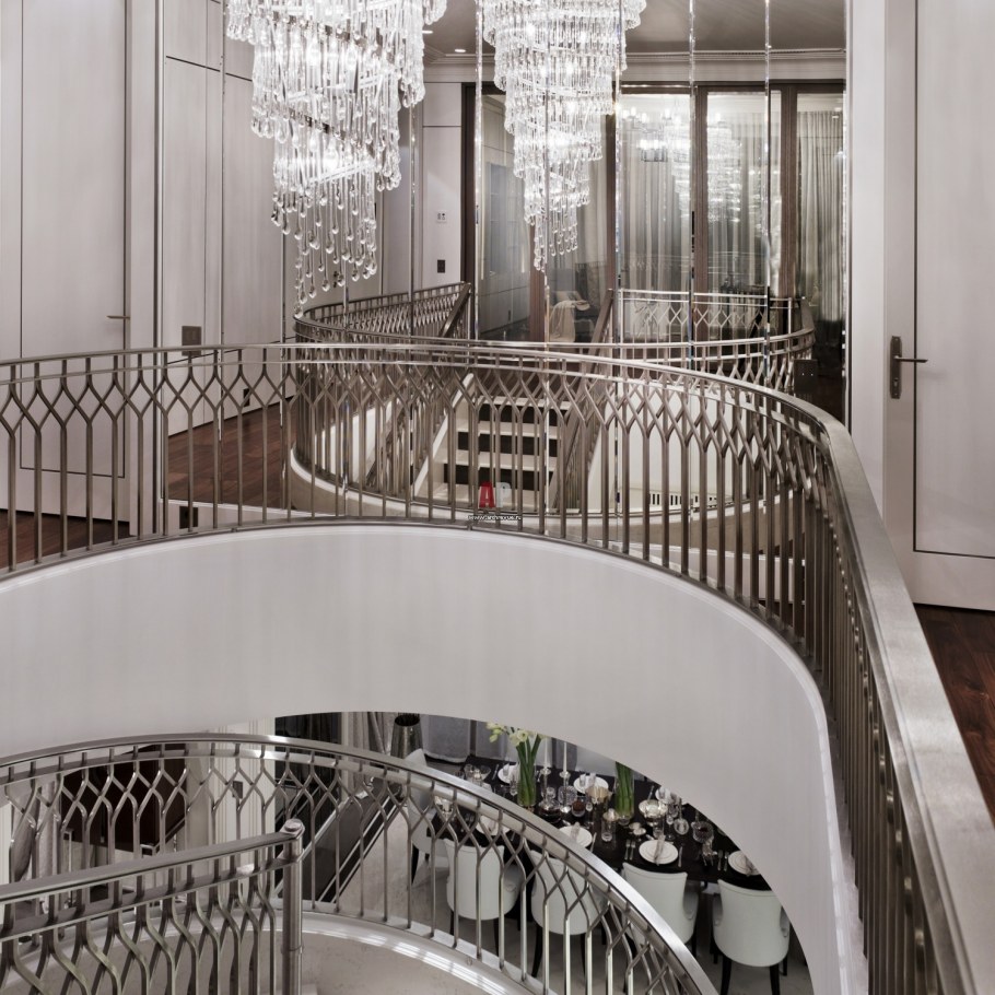 Ограждение лестницы ар деко