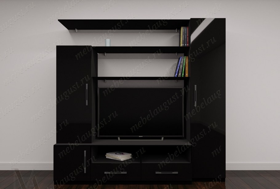 Гостиная стиль Флоренция 5, дуб сонома светлый/белый глянец