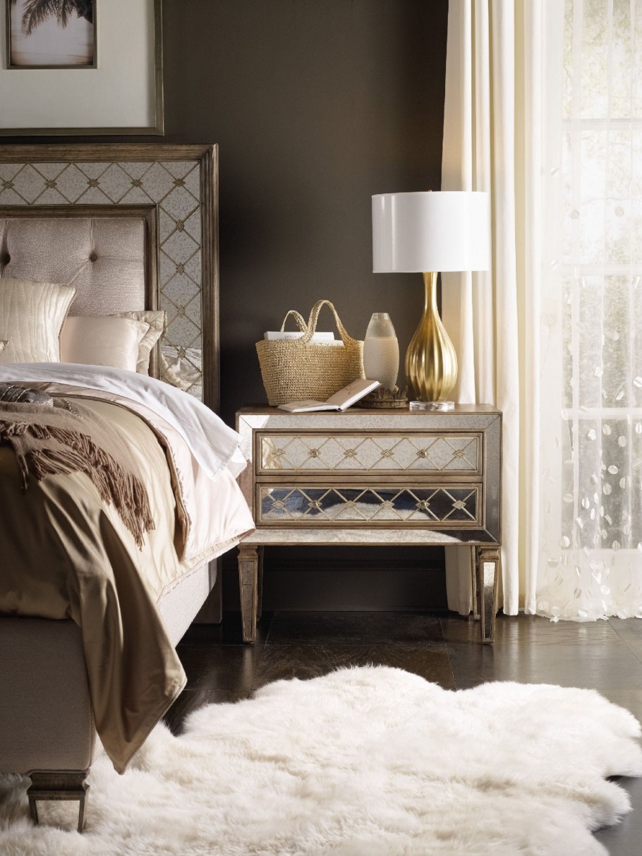 Мягкие прикроватные тумбочки для спальни