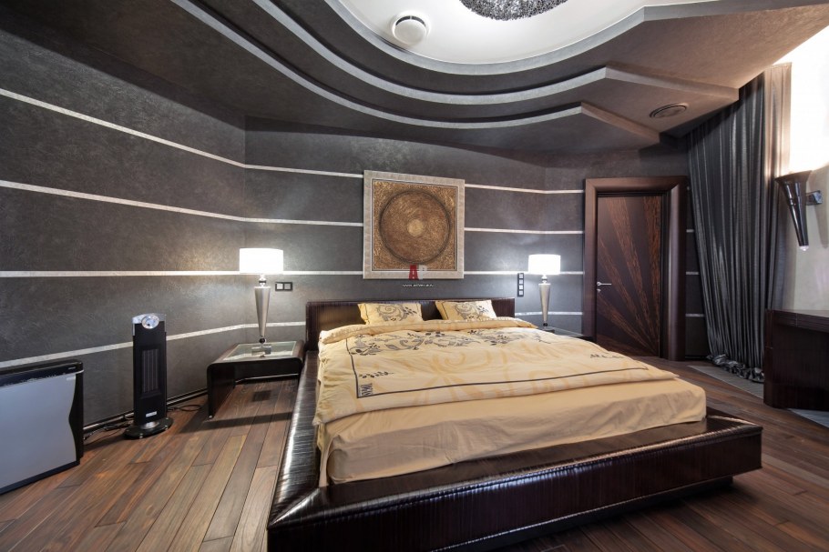 Необычный потолок в спальне