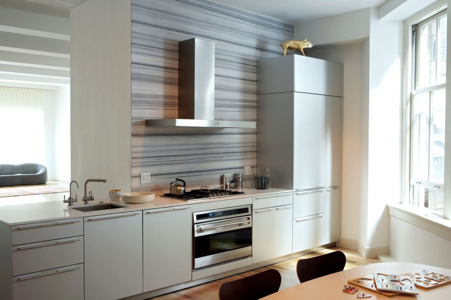 Линейная планировка кухни