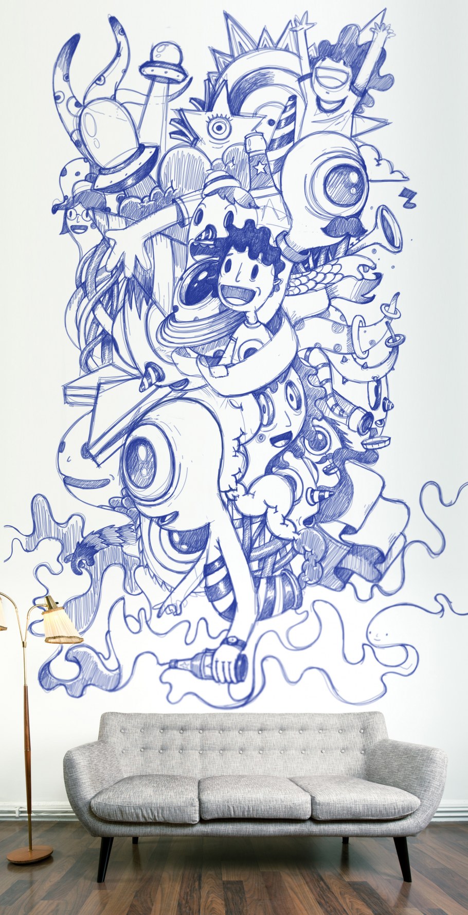 Стиль стрит арт в интерьере