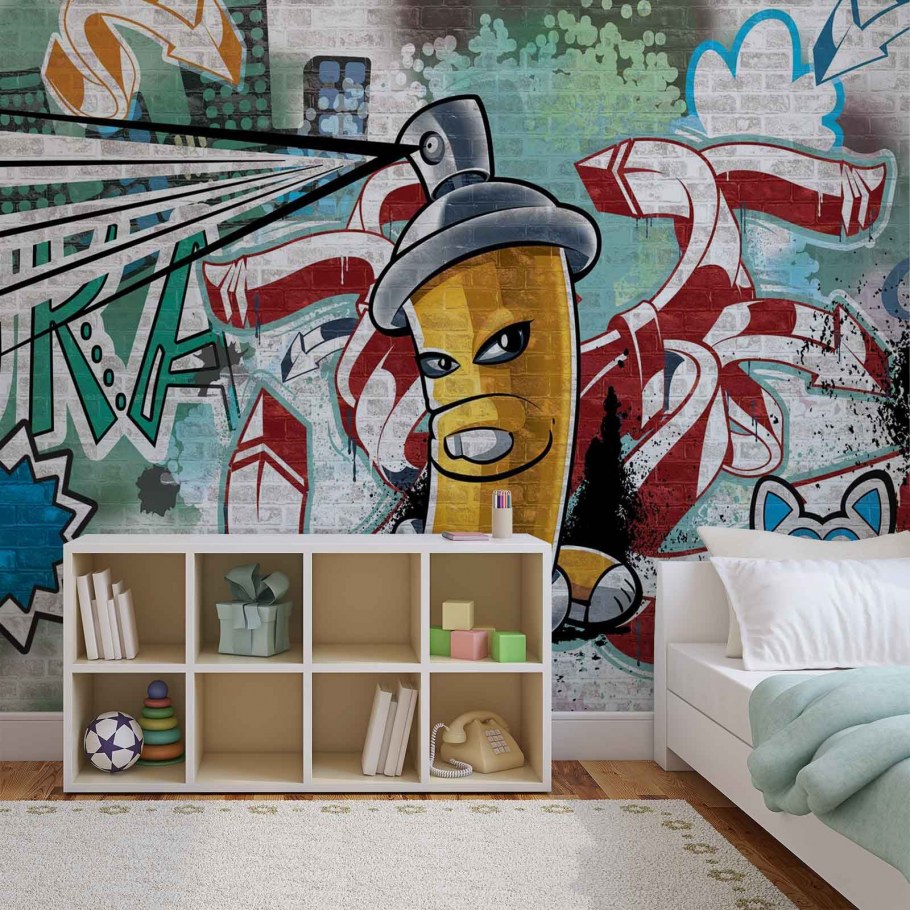 Граффити в интерьере детской