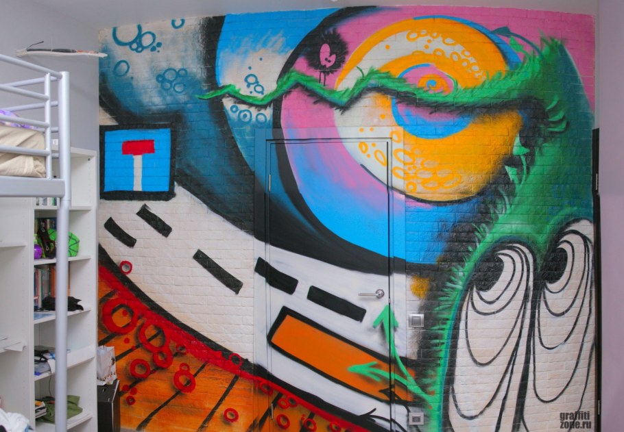 Роспись стен в игровой