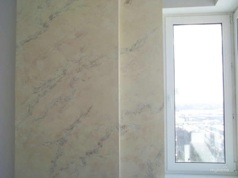 Венецианская штукатурка под гранит