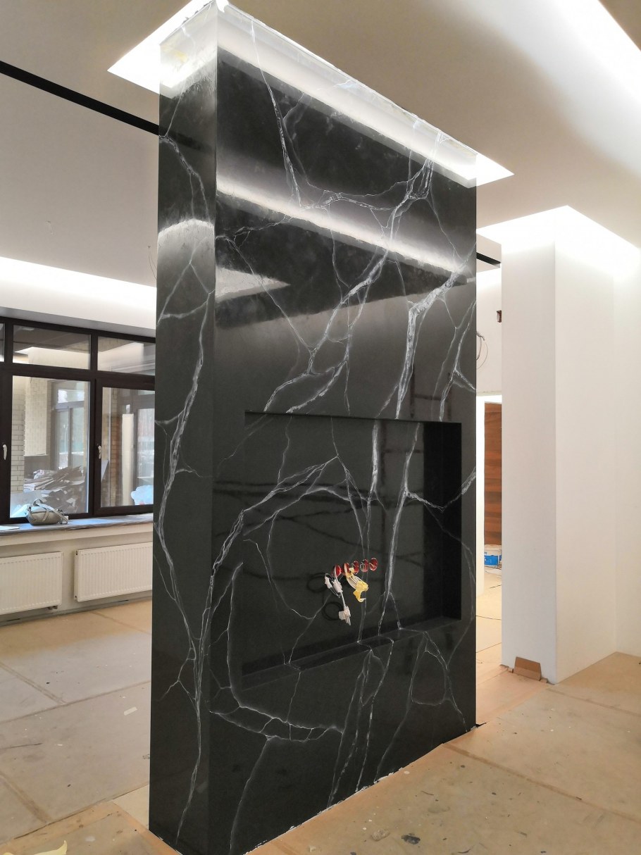 Декоративная штукатурка в спальне