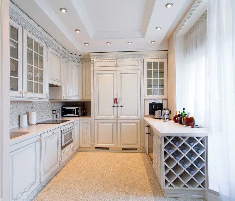 Шкаф в гостиную в стиле Прованс