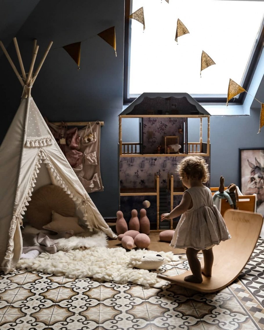 Вигвам в стиле бохо в интерьере