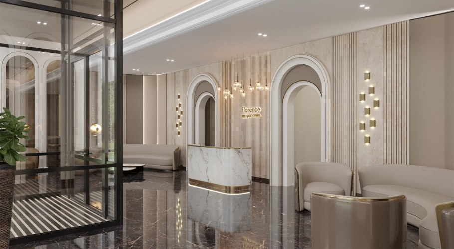 ЖК метрополия лобби