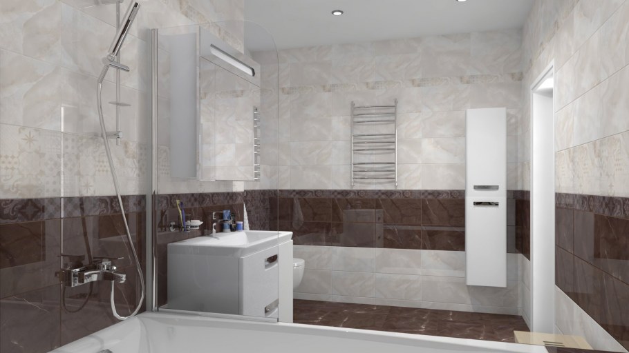 Плитка наcтенная «Помпеи 7с» 27.5х40 см 1.65 м2 цвет белый