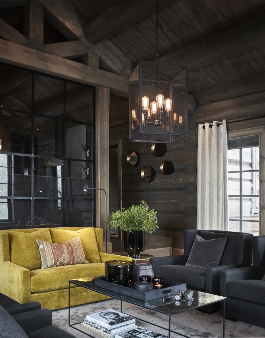 Интерьер в стиле Шале в загородном доме