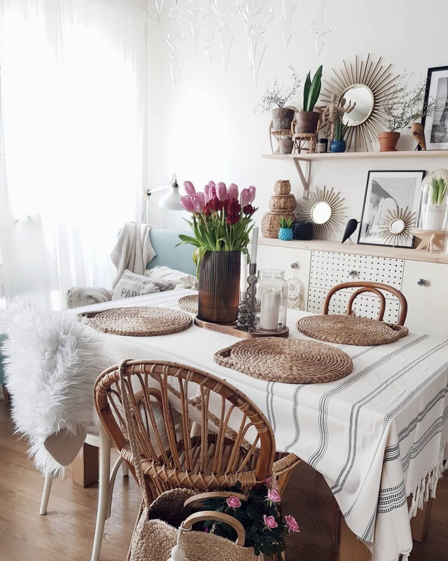 Сканди бохо декор