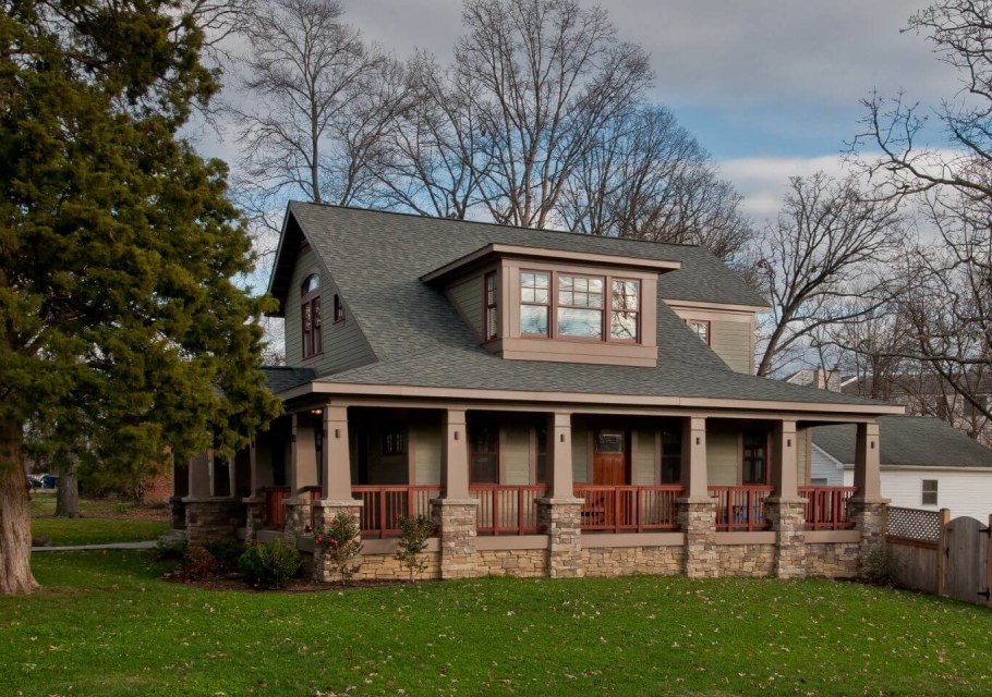 Дом с террасой по периметру