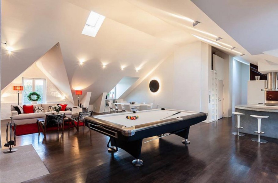 Освещение мансарды