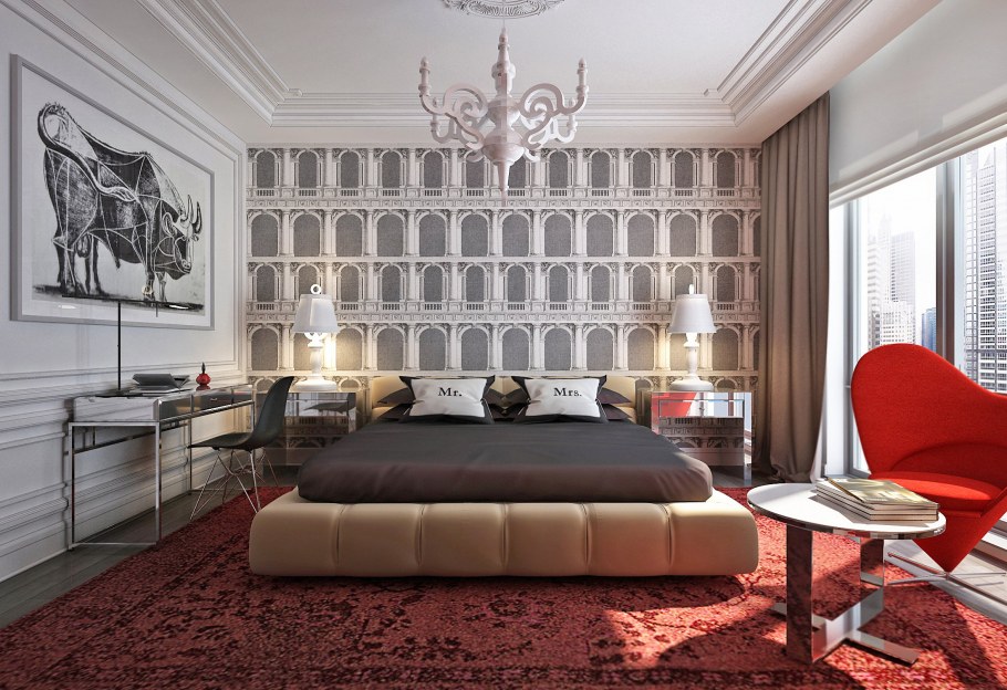 Спальня в стиле Авангард