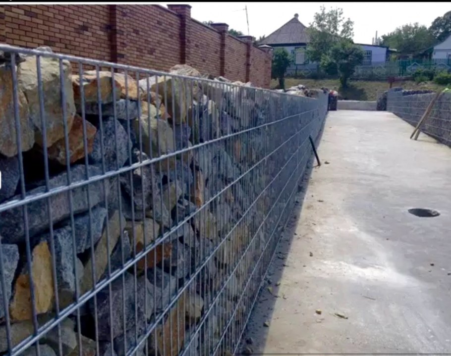 Габион цоколь