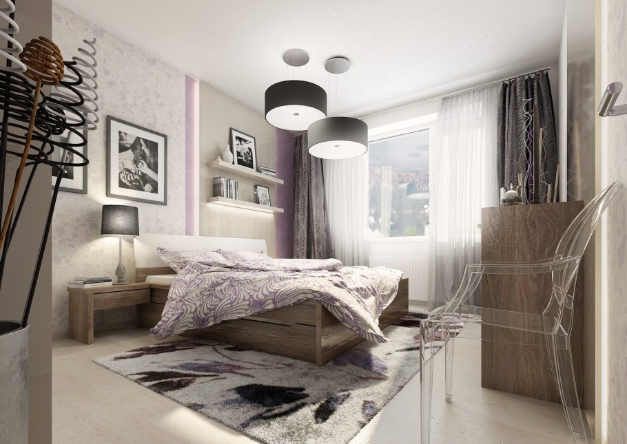 Дизайн спальни в бежевых тонах современном стиле