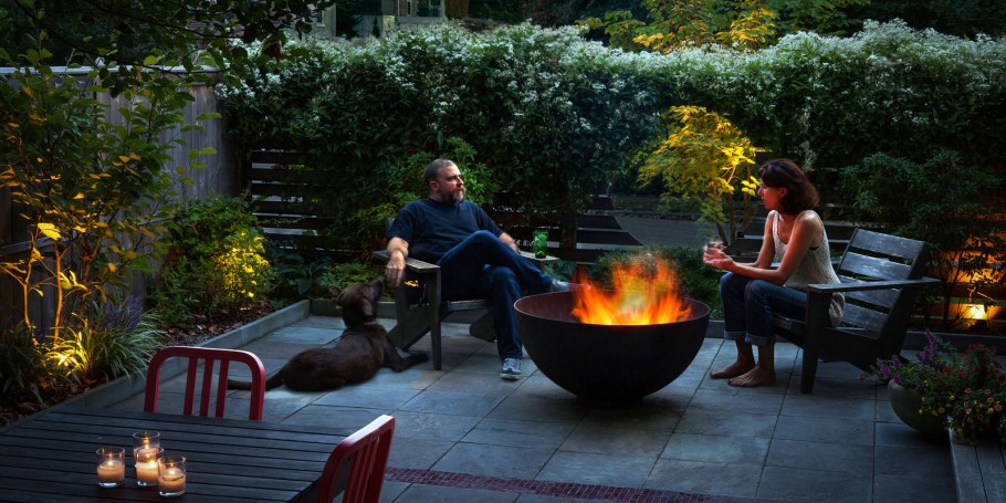 Открытый огонь на террасе