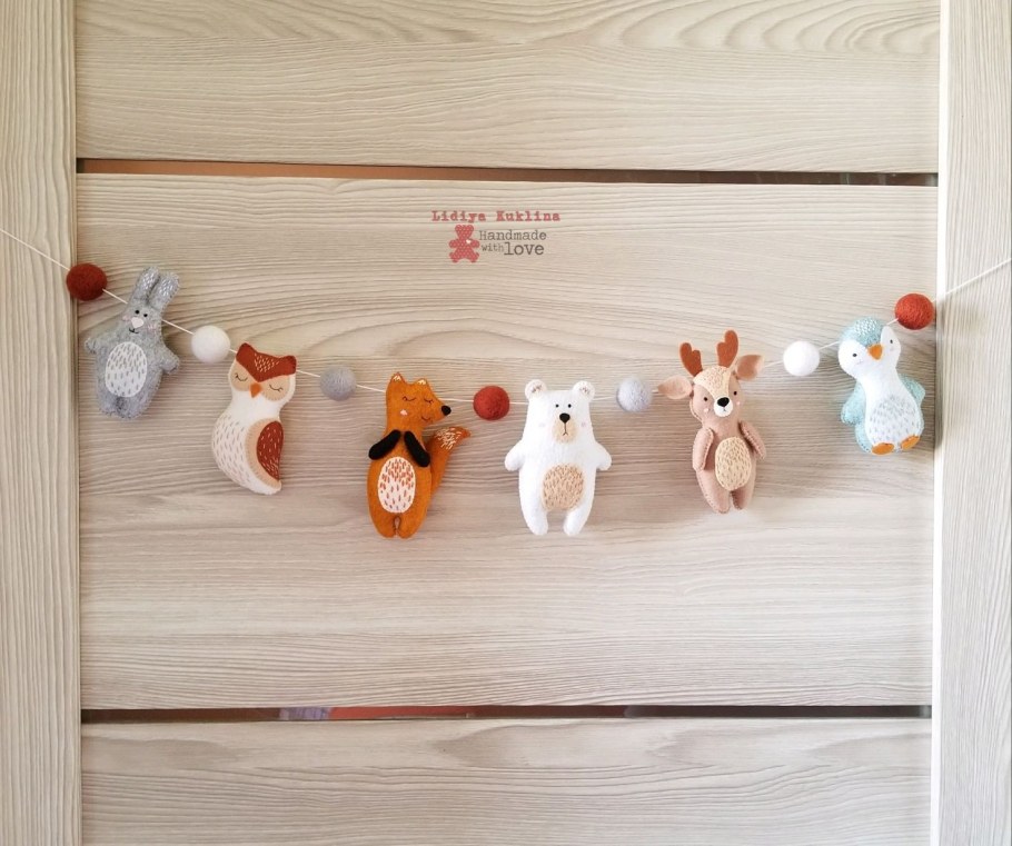 Елочные игрушки в скандинавском стиле