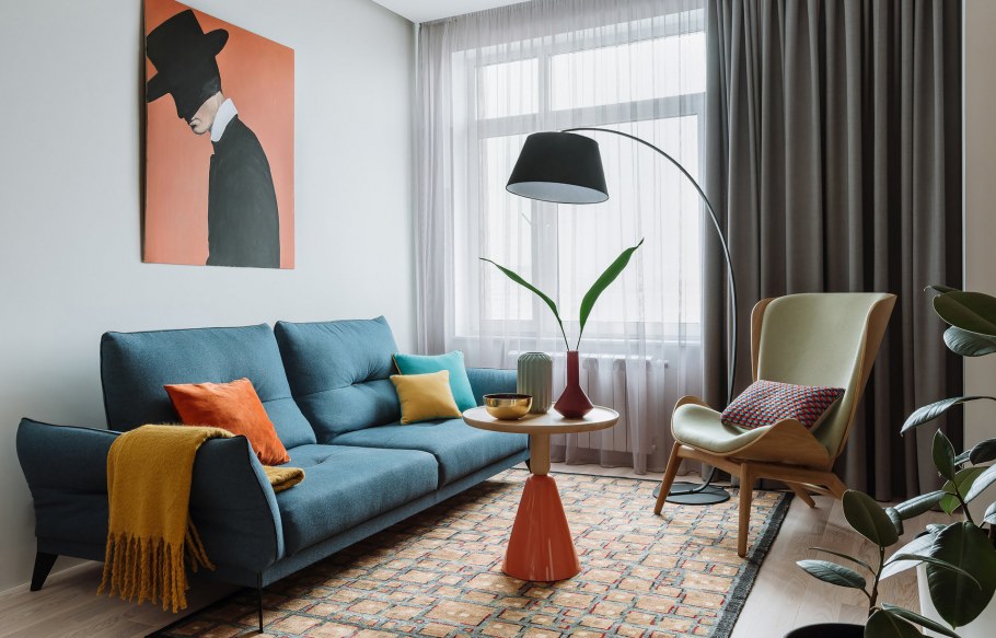 Акценты в интерьере гостиной