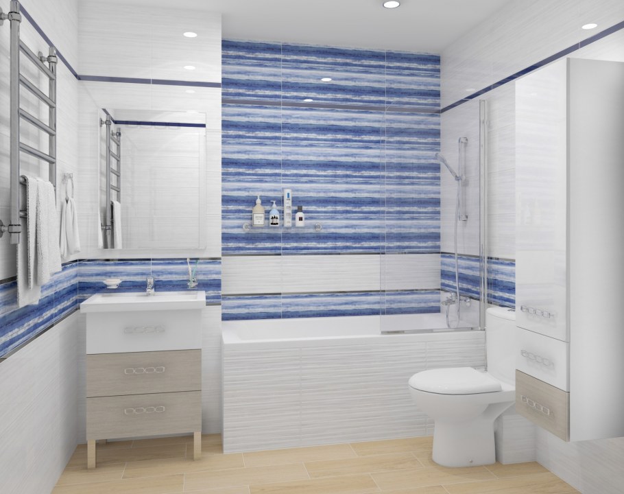 Плитка Керадим голубая