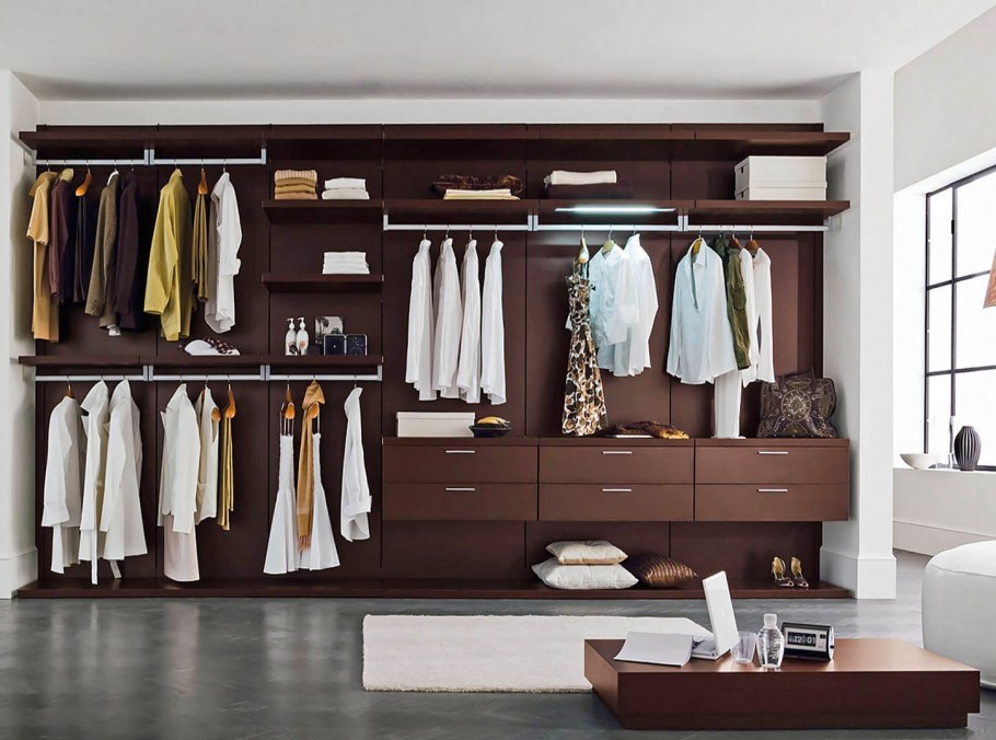 Большая спальня с гардеробной