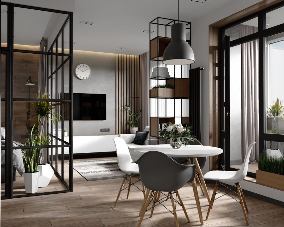 Декоративная перегородка поворотная