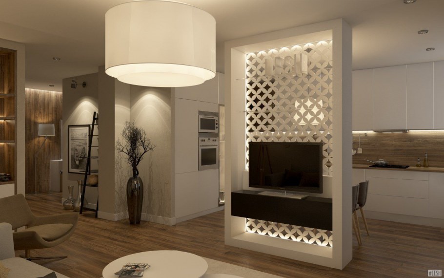 Перегородка между кухней игастиной