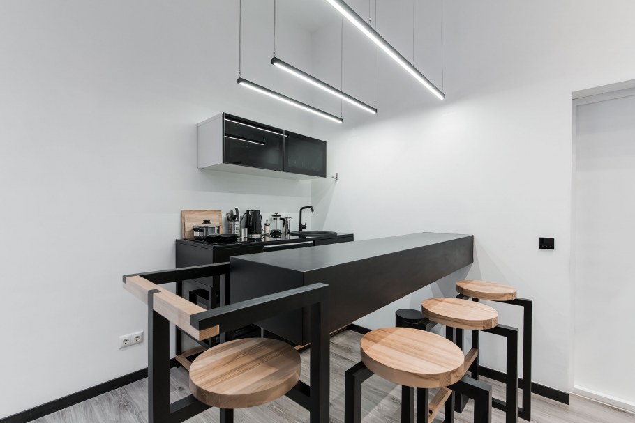 Баухауз стиль в интерьере кухня