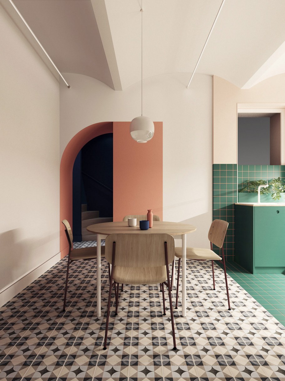 Бетонный потолок Баухауз