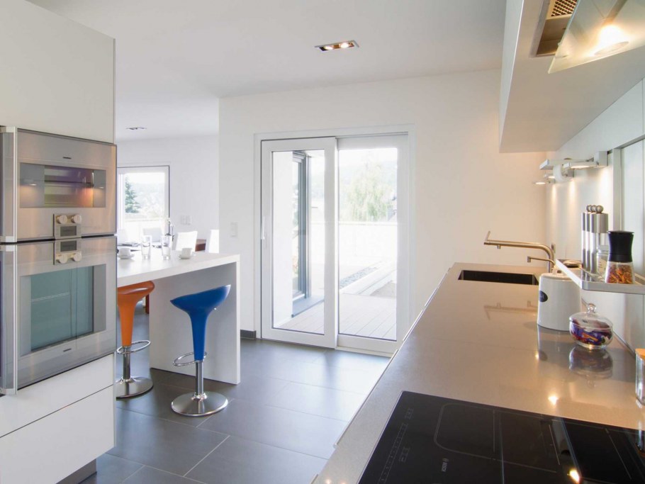 Кухня-гостиная в стиле Баухауз