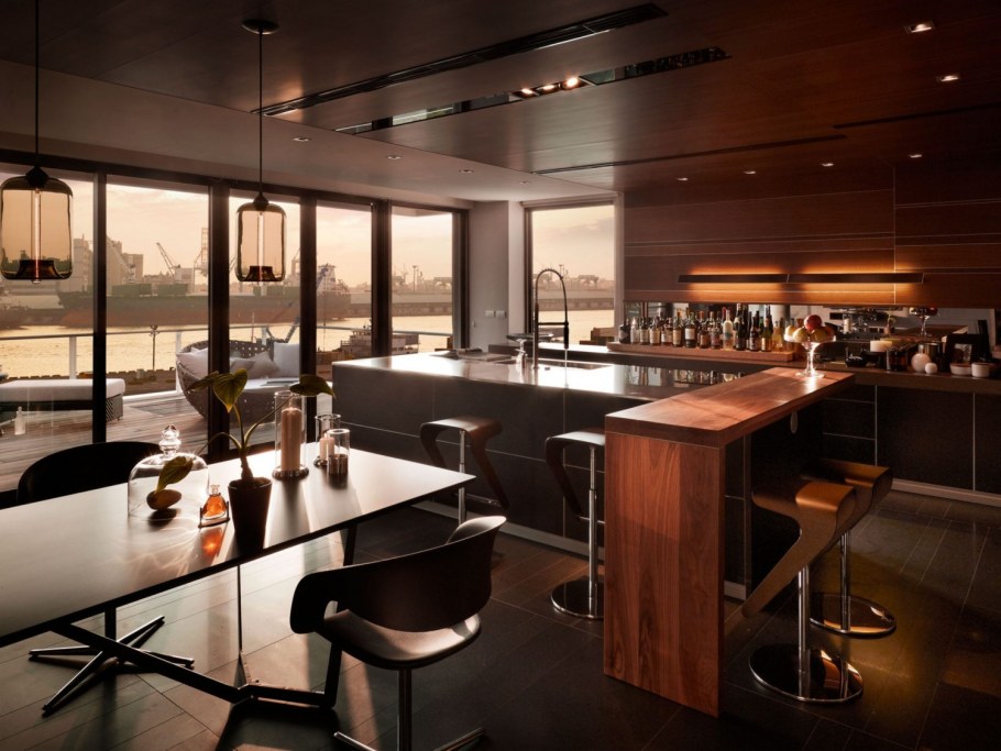 Кухня в офис в стиле лофт