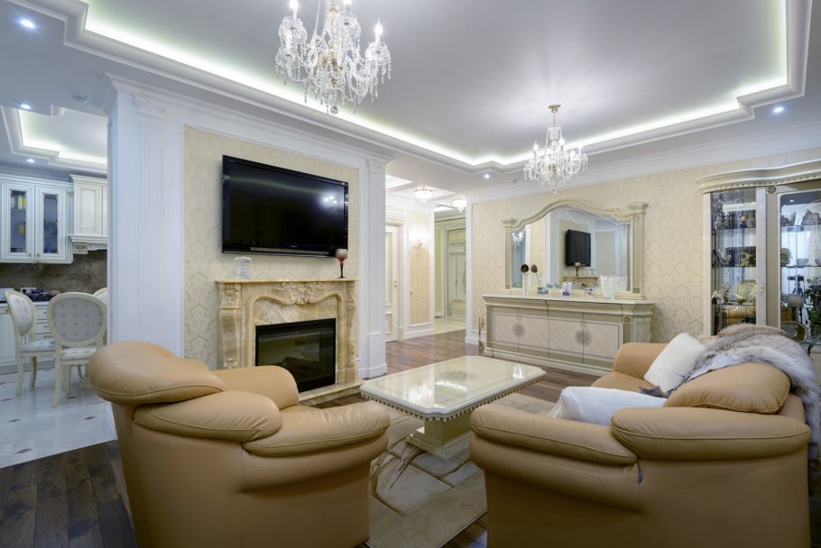 Камин в интерьере