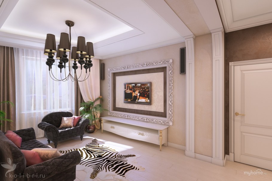 Полуколонны в интерьере