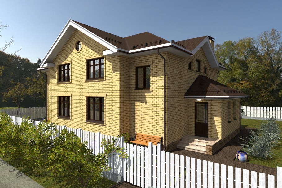 Двухэтажный дом на две семьи