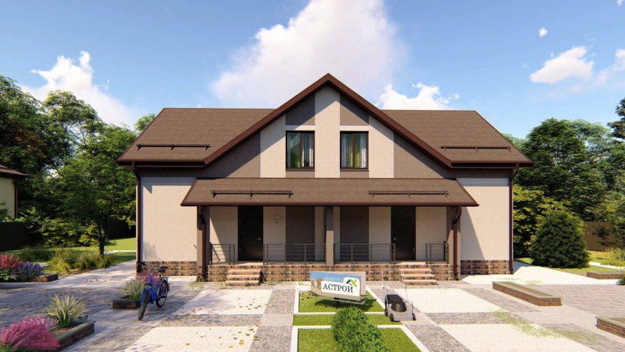 Небольшой дом на 2 семьи