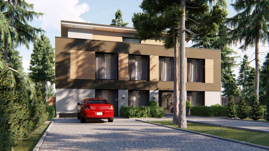 Проект современного загородного дома