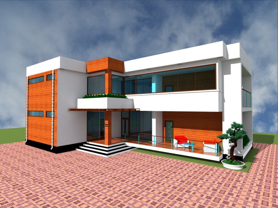 Макет фасада дома